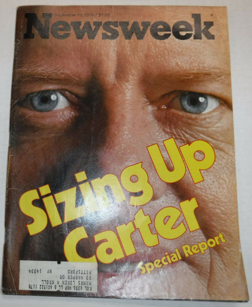 Newsweek Magazine Jimmy Carter Sizing Up September 1976 100616R
