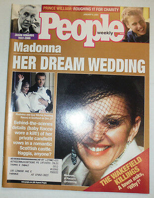 People Magazine Madonna & Prince William January 2001 WITH ML 031215R