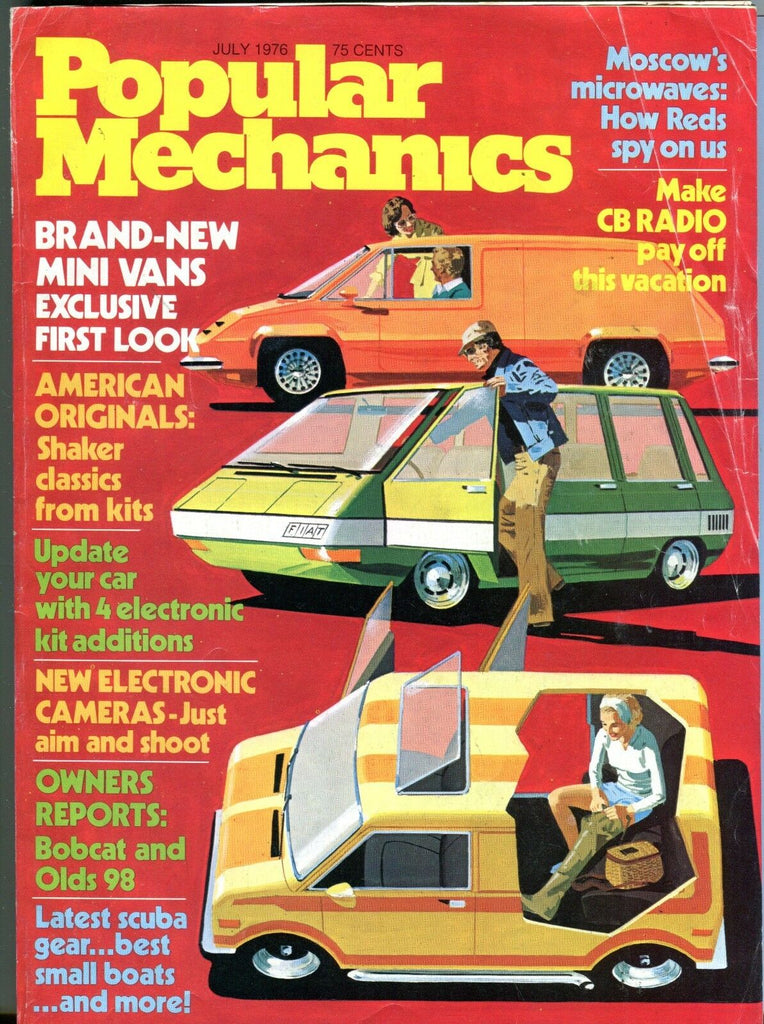 Popular Mechanics Magazine July 1976 Brand-New Mini Vans VG No ML 091916jhe