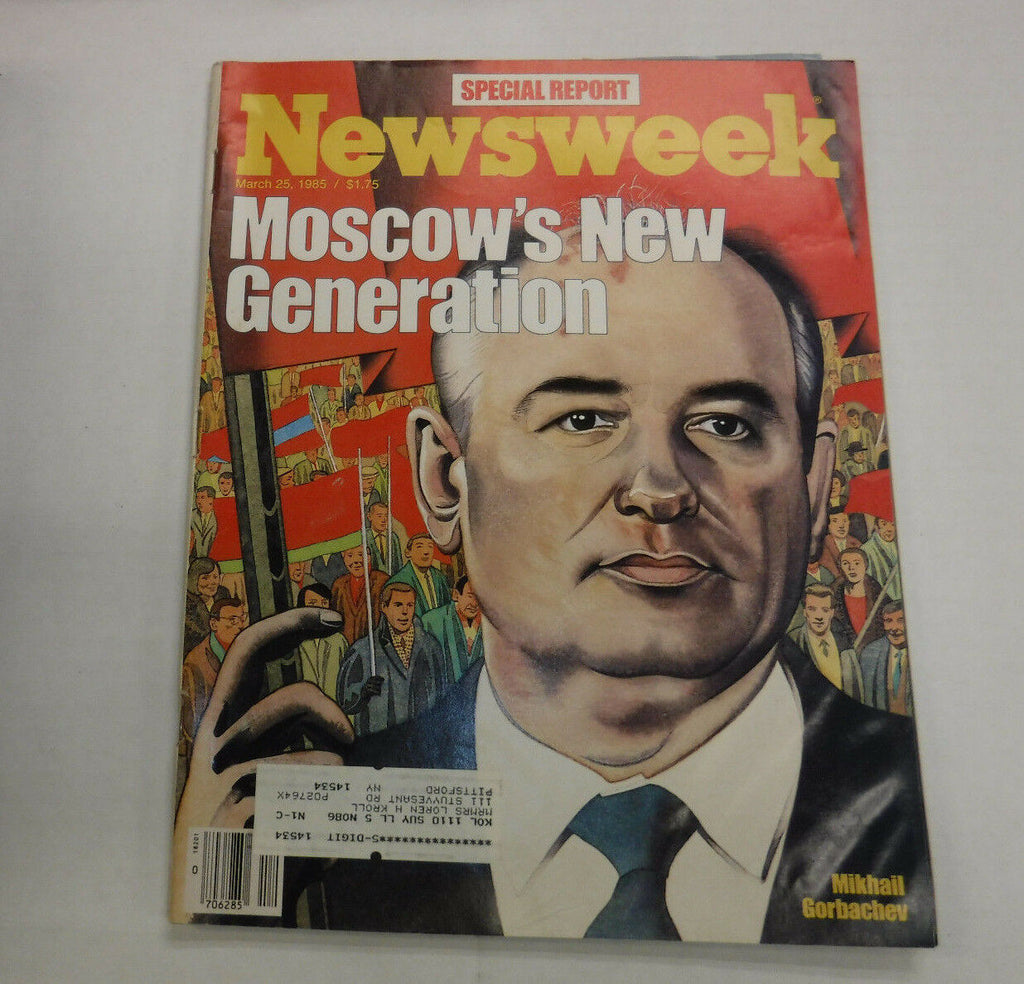 Newsweek Magazine Moscow's Mikhail Gorbachev March 25, 1985 101916R