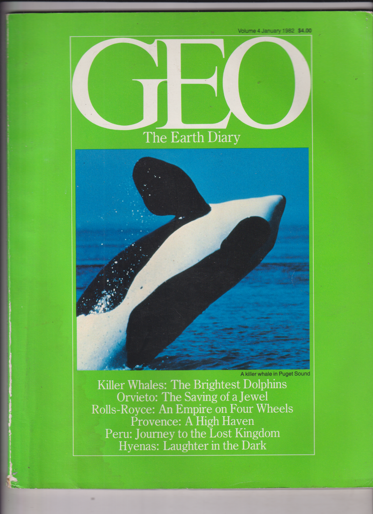 Geo Magazine The Earth Diary Killer Whales January 1982 121919nonr