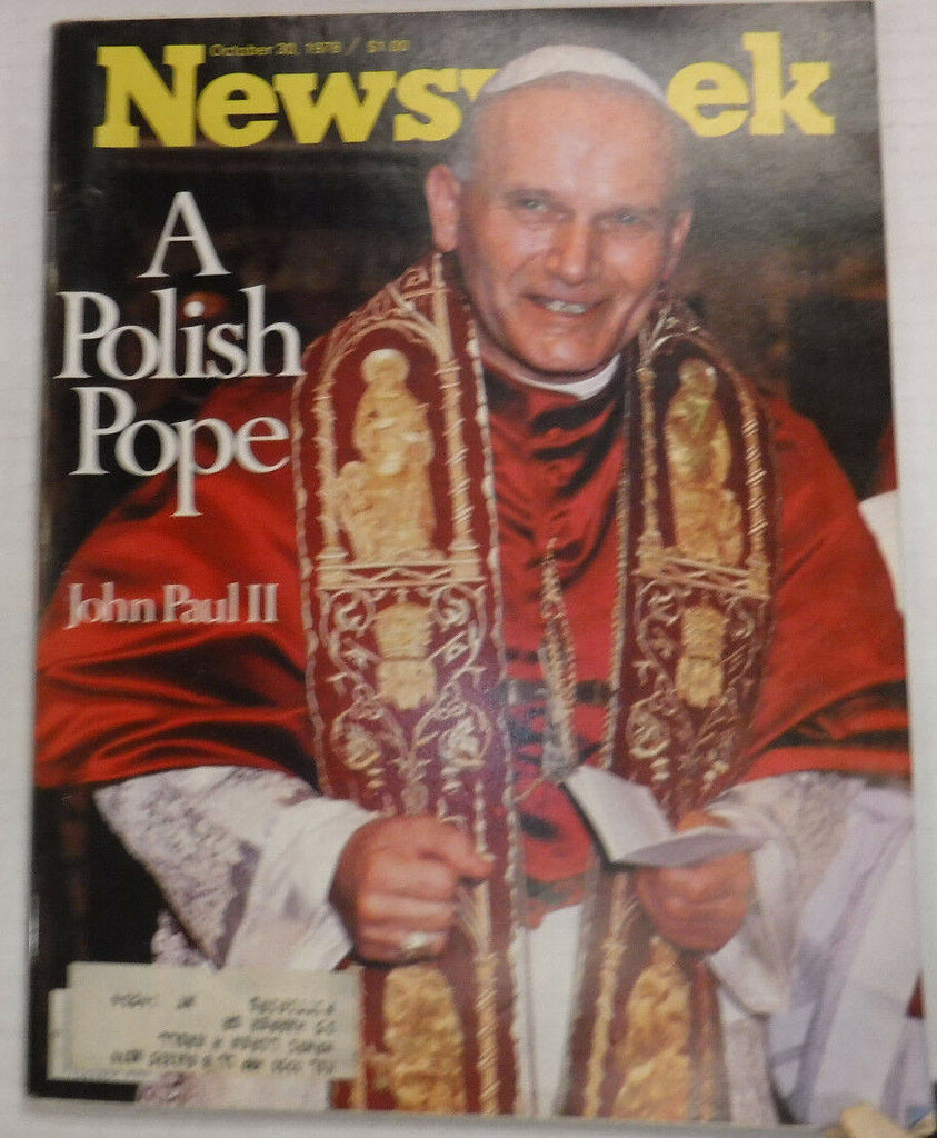 Newsweek Magazine John Paul II October 30, 1978 101016R2