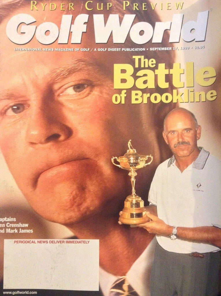 Golf World Magazine Ben Crenshaw & Mark James September 17, 1999 052018nonrh