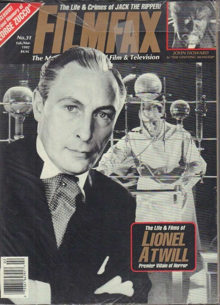 Filmfax February March 1992 Lionel Atwill John Howard George Zucco 030719DBE