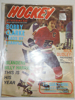 Hockey Pictorial Magazine Bobby Clarke Rick Dudley January 1976 091914r