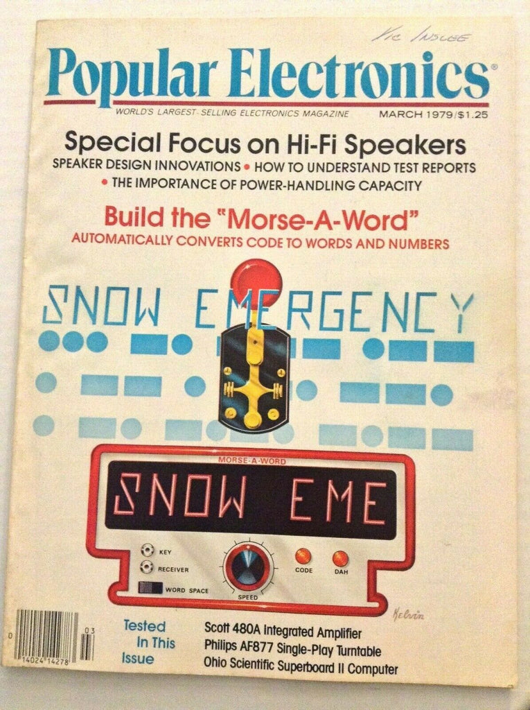 Popular Electronics Mag Snow Emergency EME March 1979 091119nonrh