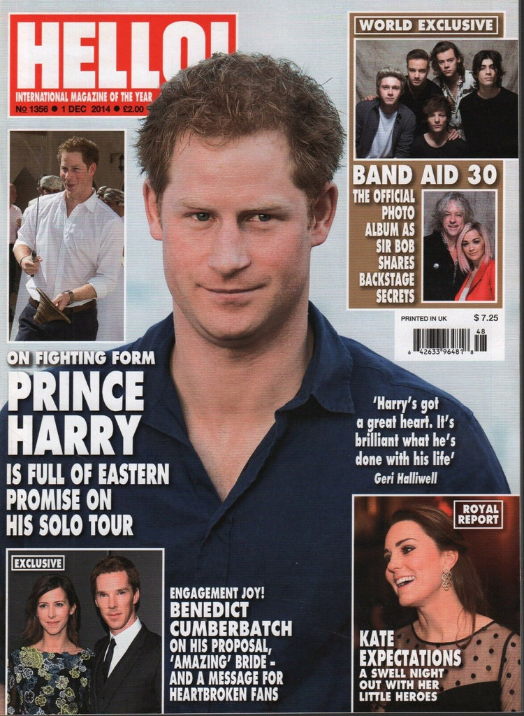 Hello! Magazine December 1 2014 Prince Harry Benedict Cumberbatch 062918DBE3