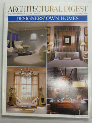 Architectural Digest Magazine Designers' Own Homes September 2006 070415R