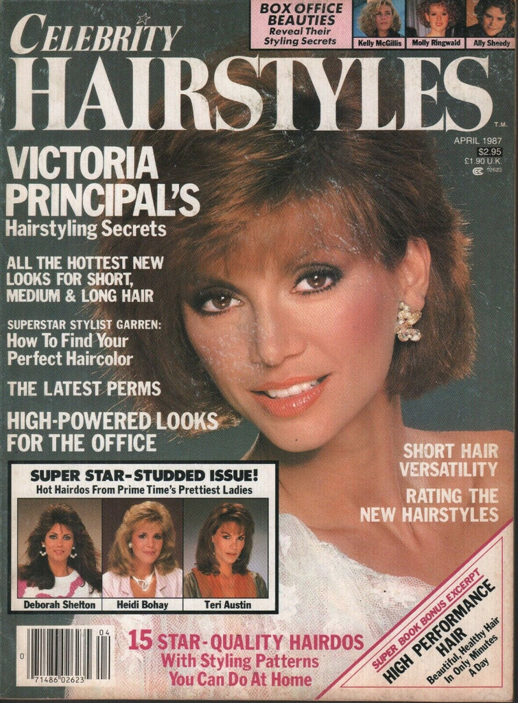 Celebrity Hairstyles April 1987 Victoria Principal Molly Ringwald 071819AME