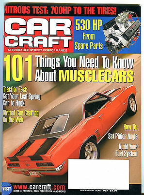 Car Craft Magazine December 2002 101 Things About Musclecars EX 020416jhe
