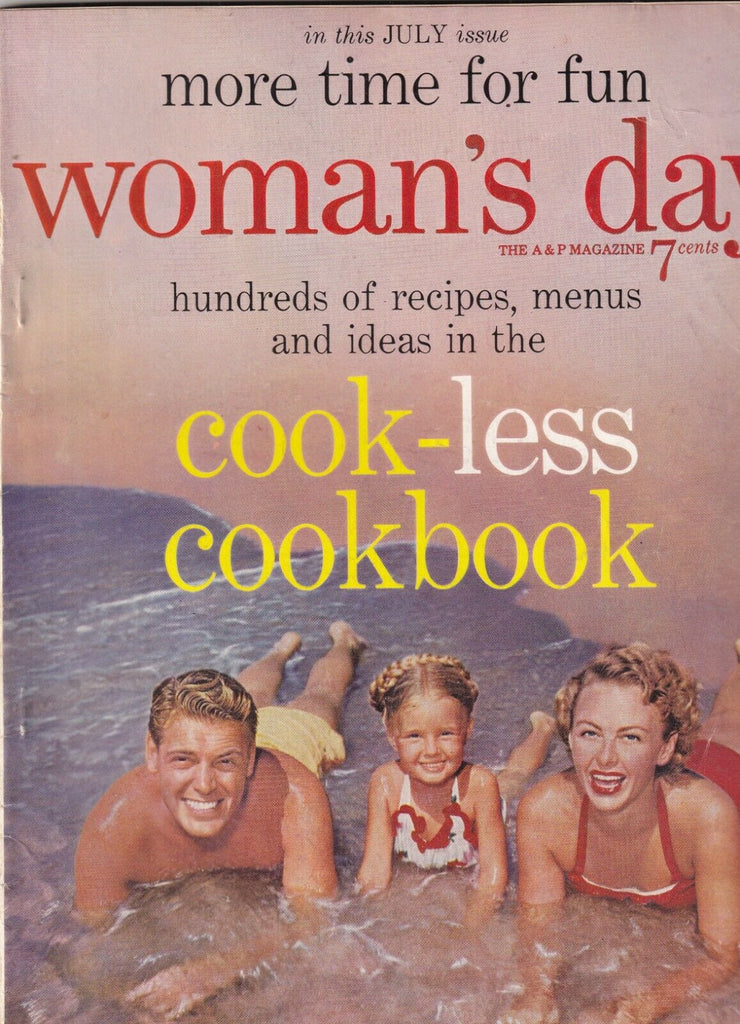Woman's Day Mag Cook-Less Cookbook July 1955 100719nonr