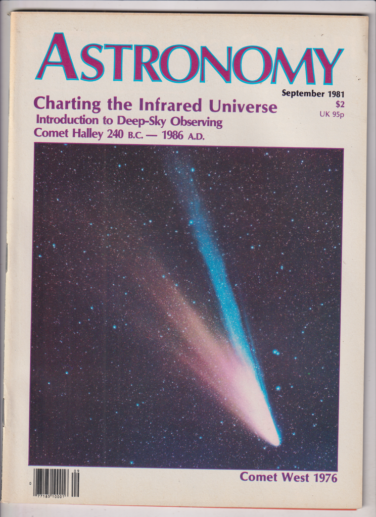 Astronomy Mag Charting Infrared Universe Comet West September 1981 010920nonr