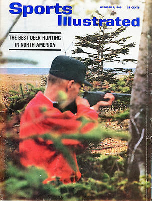 Sports Illustrated Magazine October 7 1963 Deer Hunting EX 052616jhe
