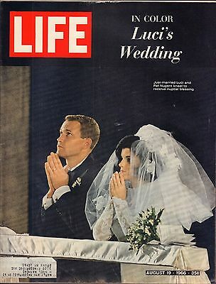 Life Magazine August 19 1966 Birthday Luci's Wedding w/ML VG 050316DBE