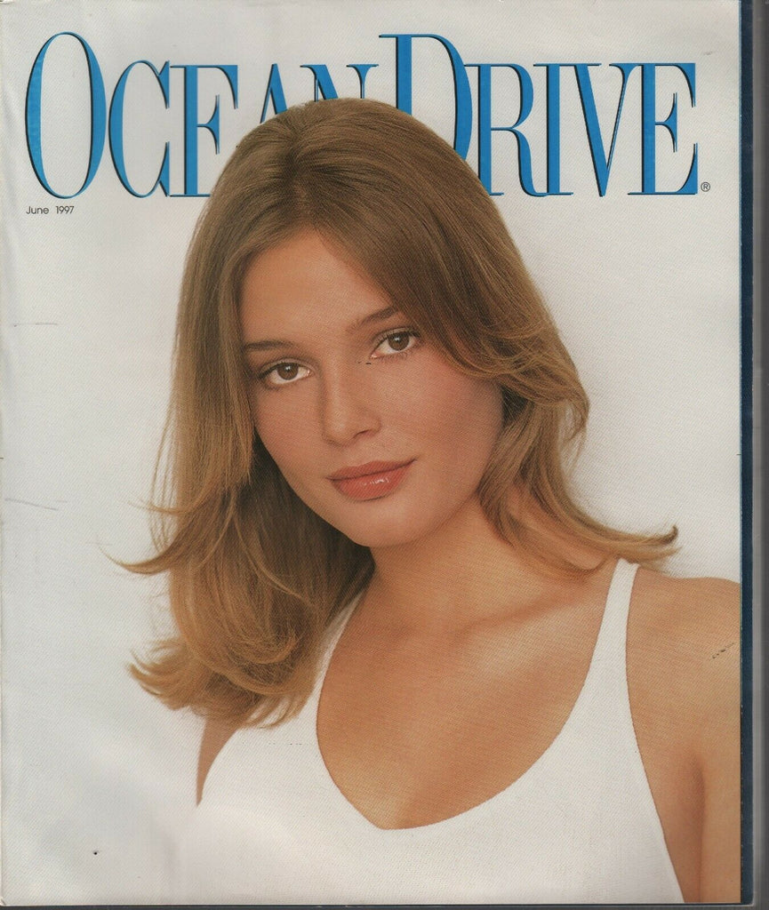 Ocean Drive June 1997 Bridget Hall Vintage Fashion Magazine 091619AME