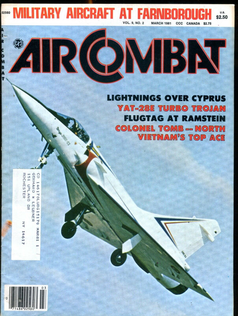 Air Combat Magazine March 1981 YAT-28E Turbo EX w/ML 122916jhe