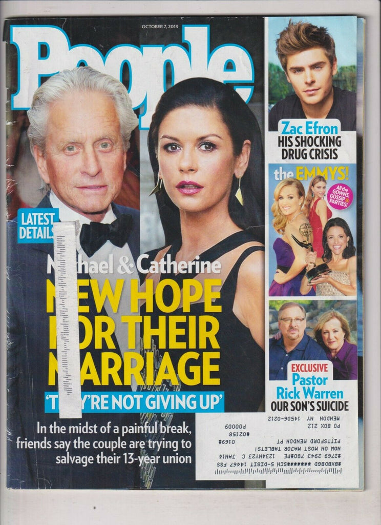 People Mag Michael Douglas & Catherine Jones October 7, 2013 040120nonrh
