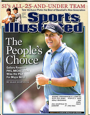 Sports Illustrated Magazine August 22 2005 Phil Mickelson EX 031716jhe