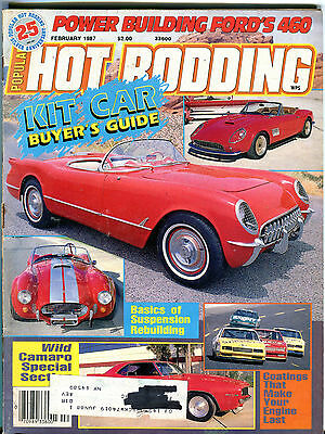 Popular Hot Rodding Magazine February 1987 Kit Car Buyer's Guide VGEX 032416jhe