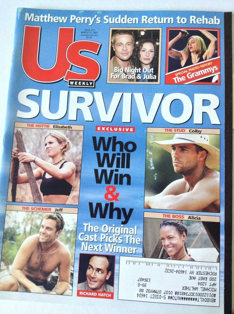 US Weekly Magazine Survivor Matthew Perry March 12, 2001 051517nonrh