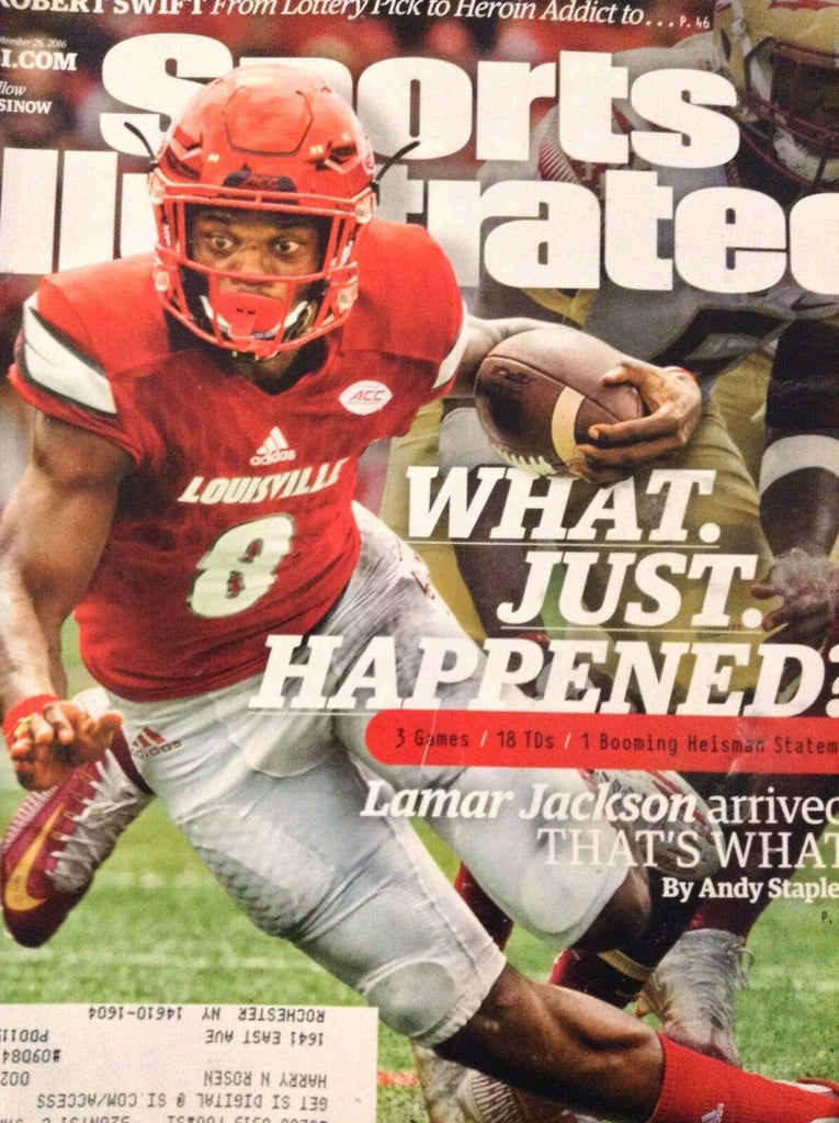 Sports Illustrated Magazine Lamar jackson September 26, 2016 121218nonrh