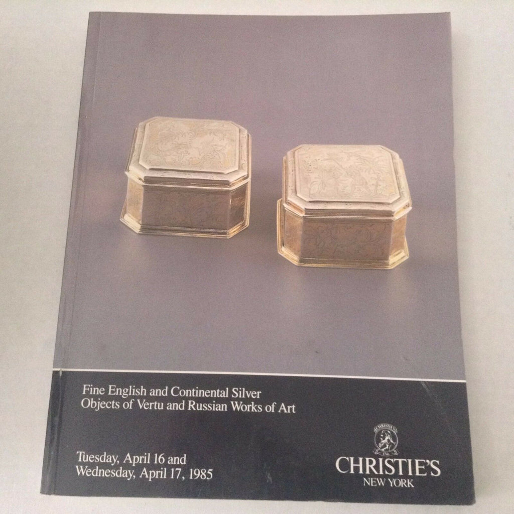 Christie's Art Catalog Continental Silver Vertu April 17 1985 061017nonrh