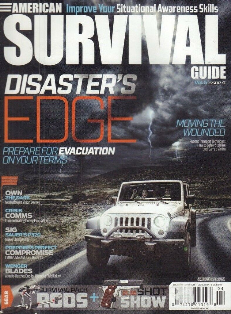 American Survival Guide Magazine Prepare For Evacuation April 2016 010818nonr