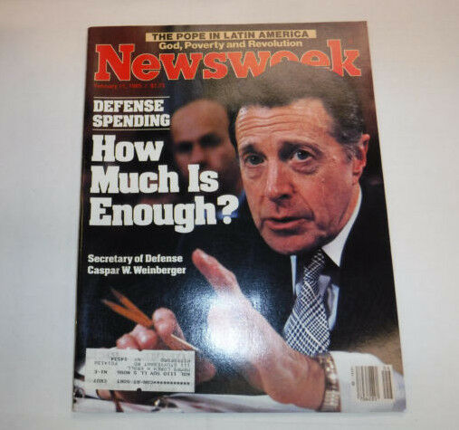 Newsweek Magazine Caspar W. Weinberger February 11, 1985 101916R