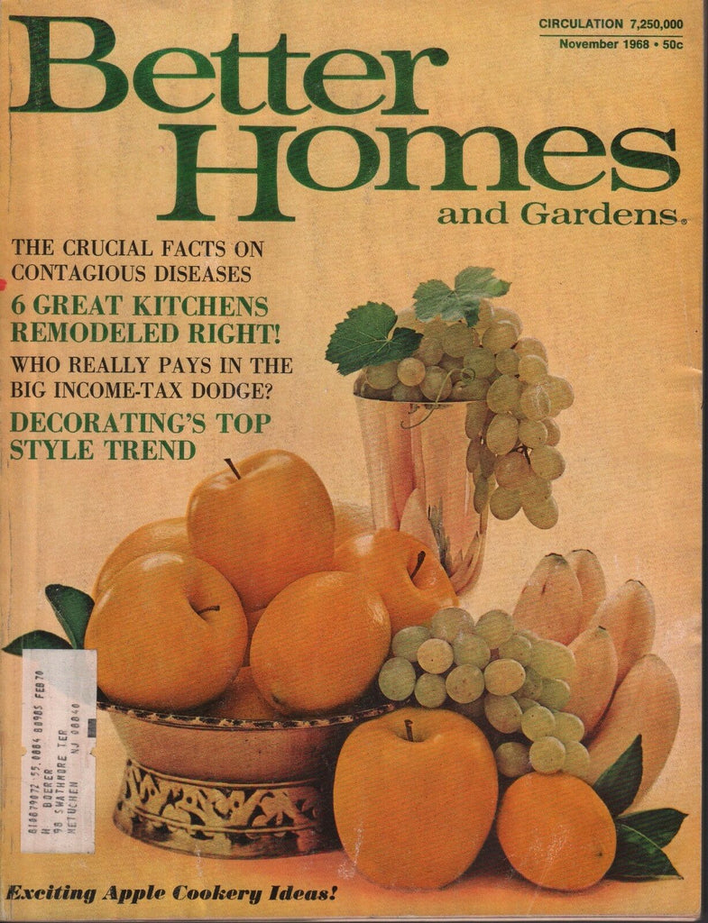Better Homes & Gardens November 1968 Great Kitchen Remodeled 072717nonDBE