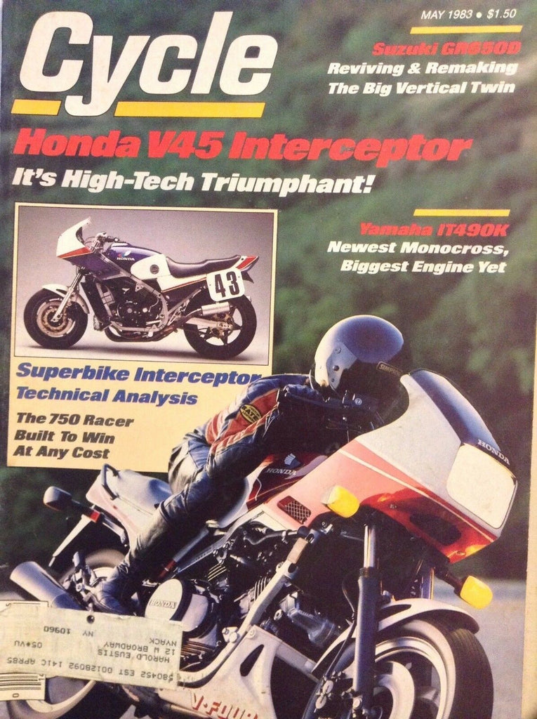 Cycle Magazine Honda V45 Interceptor May 1983 110817nonrh3