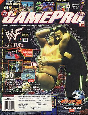 Game Pro July 1999 WWF Attitude w/ML VG 062416DBE