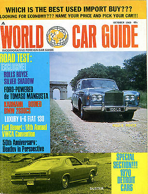 World Car Guide Magazine October 1969 Rolls Royce Duster EX 011116jhe2