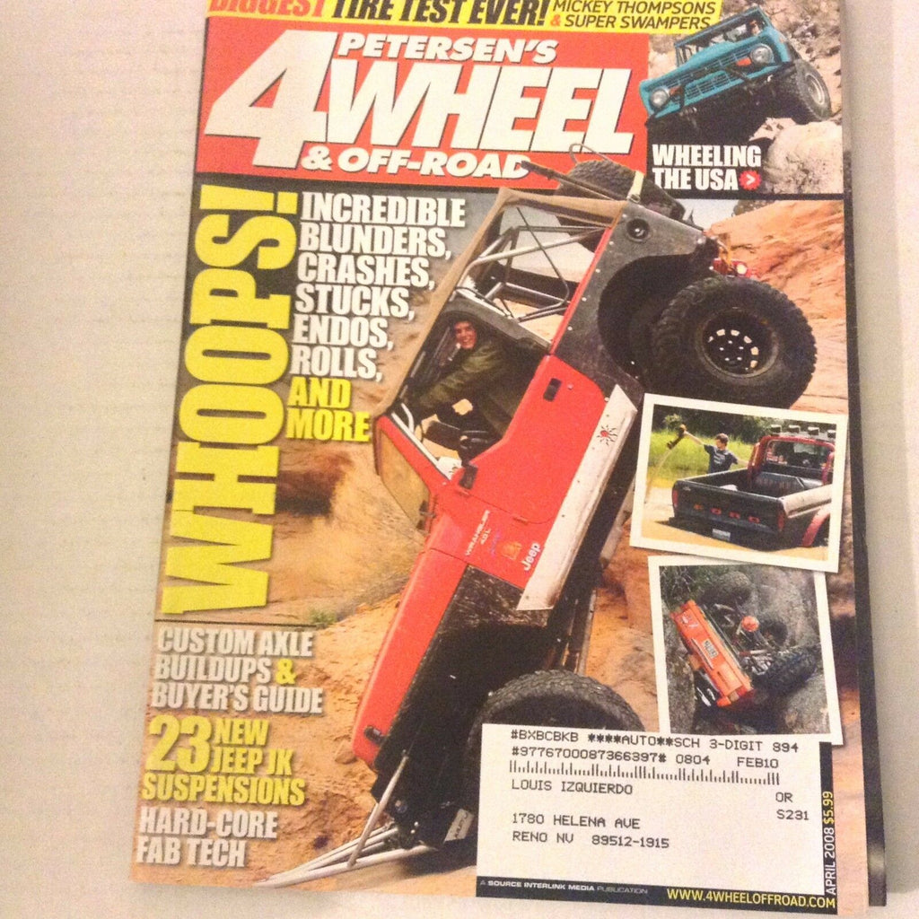 4 Wheel & Off Road Magazine Custom Axle Buildups April 2008 060217nonrh