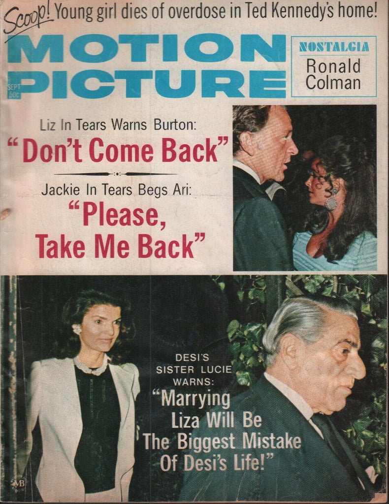 Motion Picture September 1972 Jackie Kennedy Onassis 062519AME
