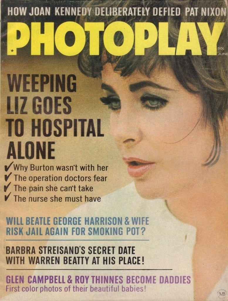 Photoplay June 1969 Liz Taylor George Harrison Barbra Streisand 013119DBE2