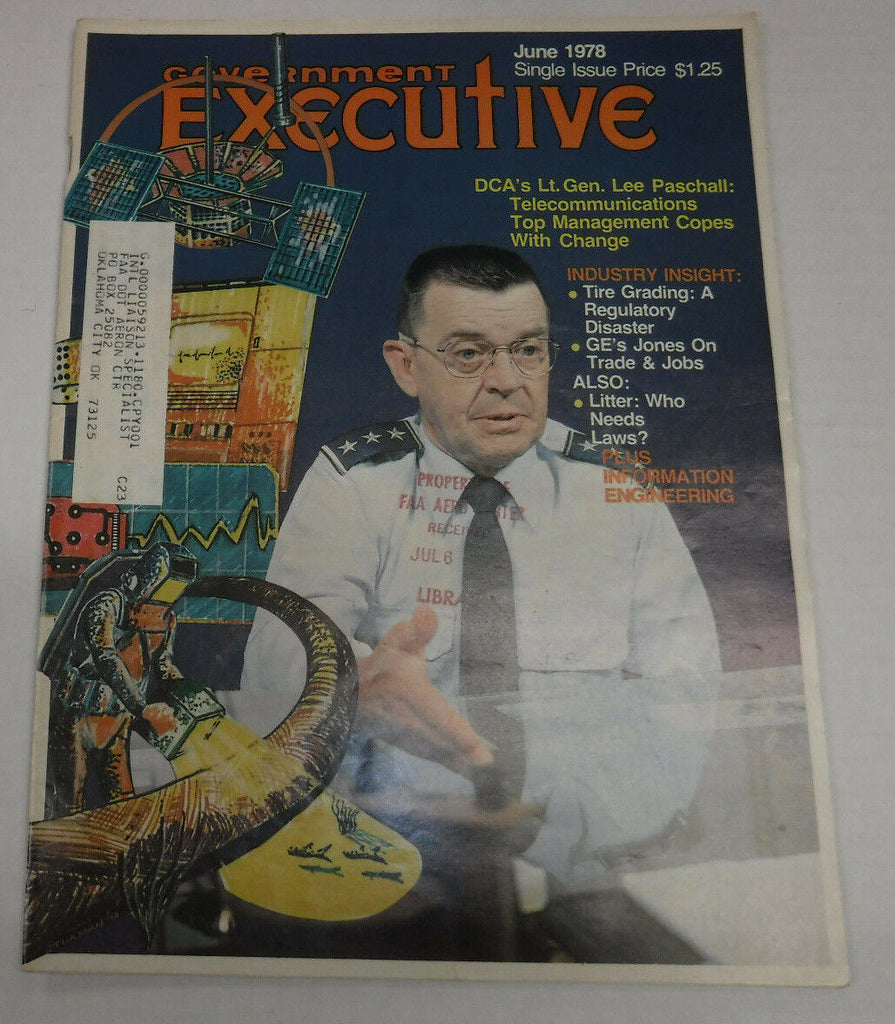 Government Executive Magazine Lt. Gen. Lee Paschall June 1978 FAA FAL 102016R