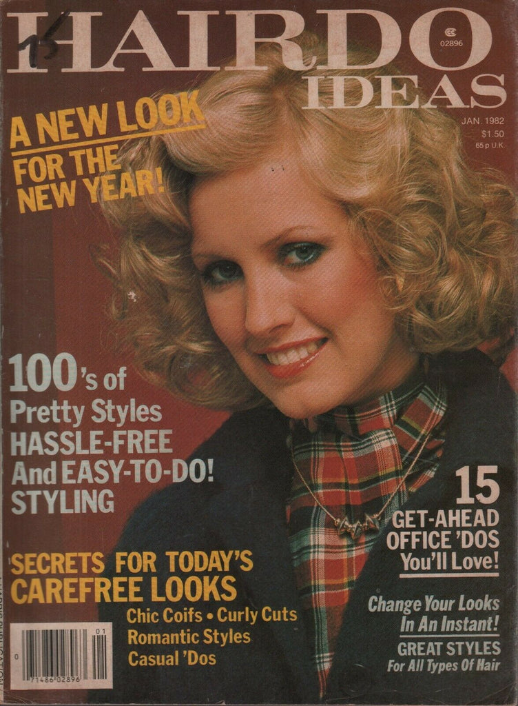 Hairdo Ideas January 1982 Vintage Hairstyle Magazine 072619AME2