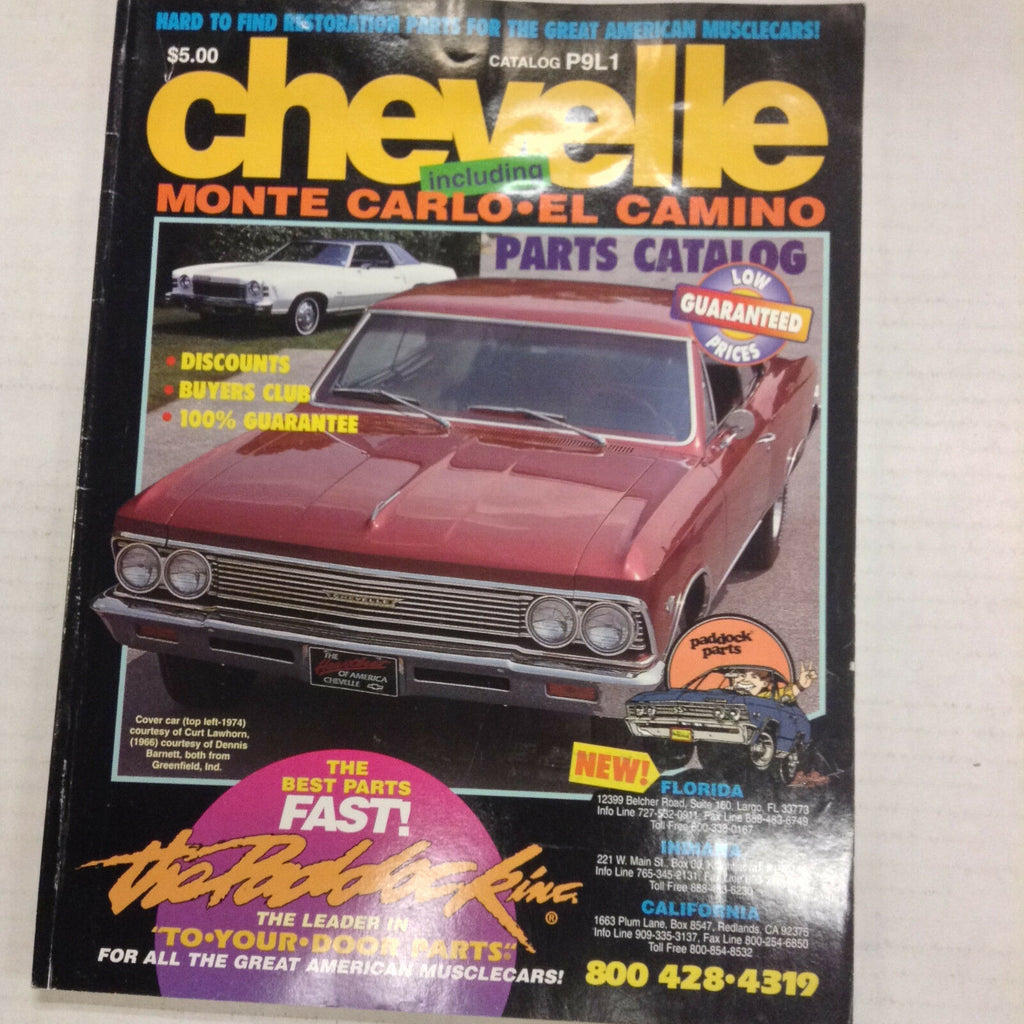 Chevelle Magazine Monte Carlo El Camino Catalog P9L1 053117nonrh