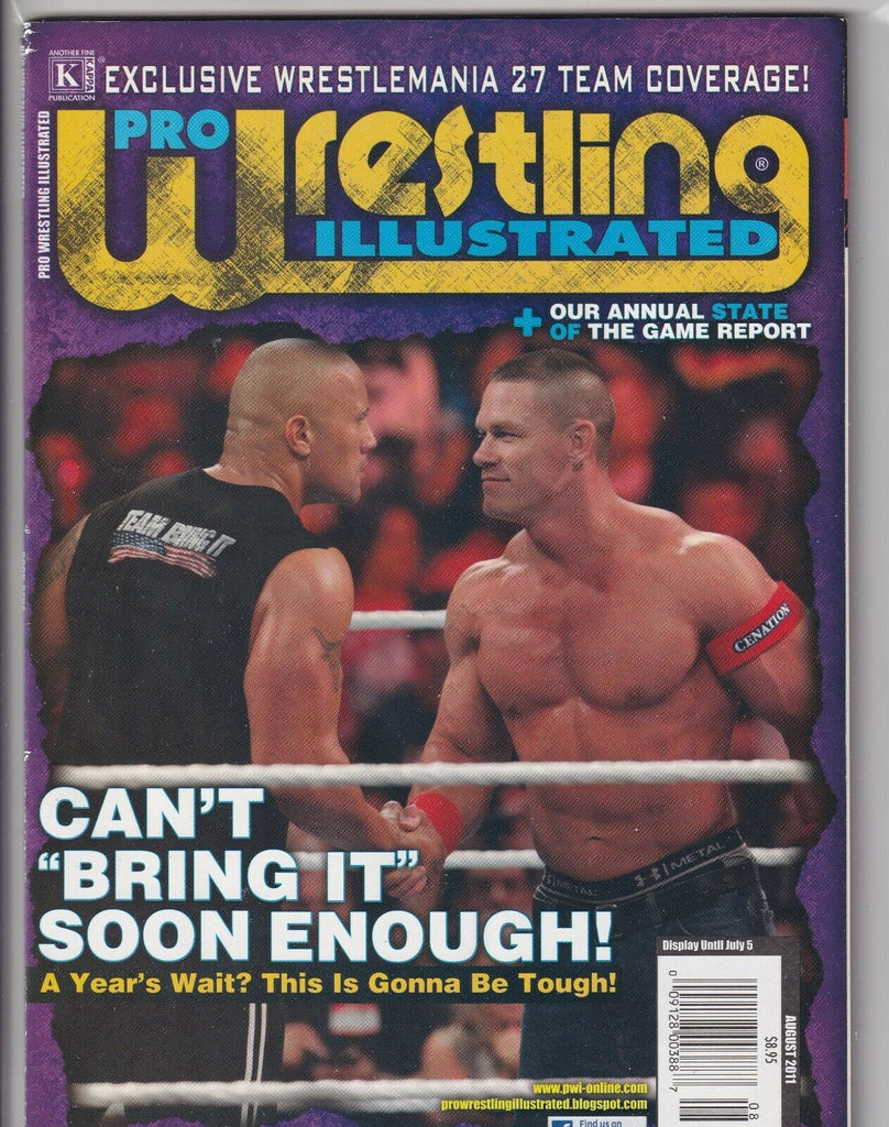 Pro Wrestling Illustrated John Cena The Rock August 2011 061819nonr