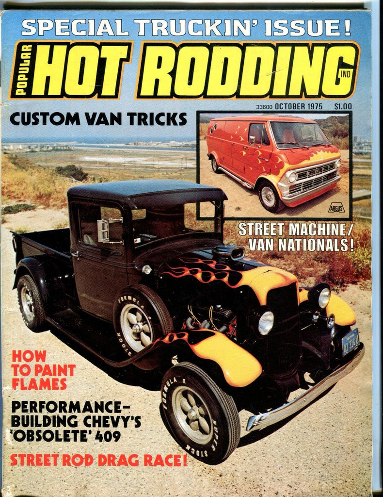 Popular Hot Rodding Magazine October 1975 Chevy 409 EX No ML 051817nonjhe