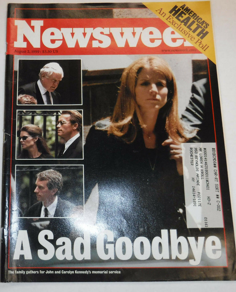 Newsweek Magazine Carolyn Kennedy A Sad Goodbye August 2, 1999 101816R