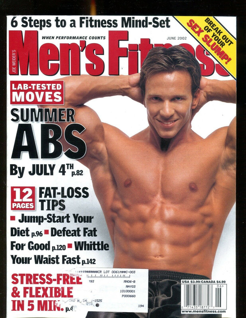 Men's Fitness Magazine June 2002 Summer Abs EX w/ML 012417jhe