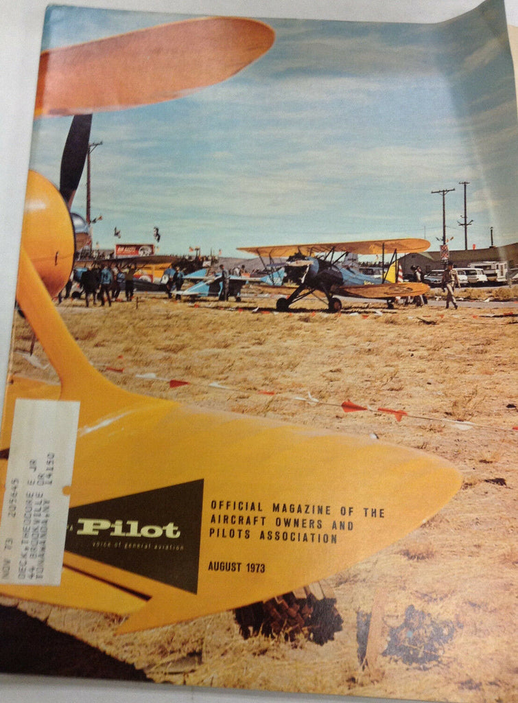 The Aopa Pilot Magazine The Mark II & Shelter Cove August 1973 120116R