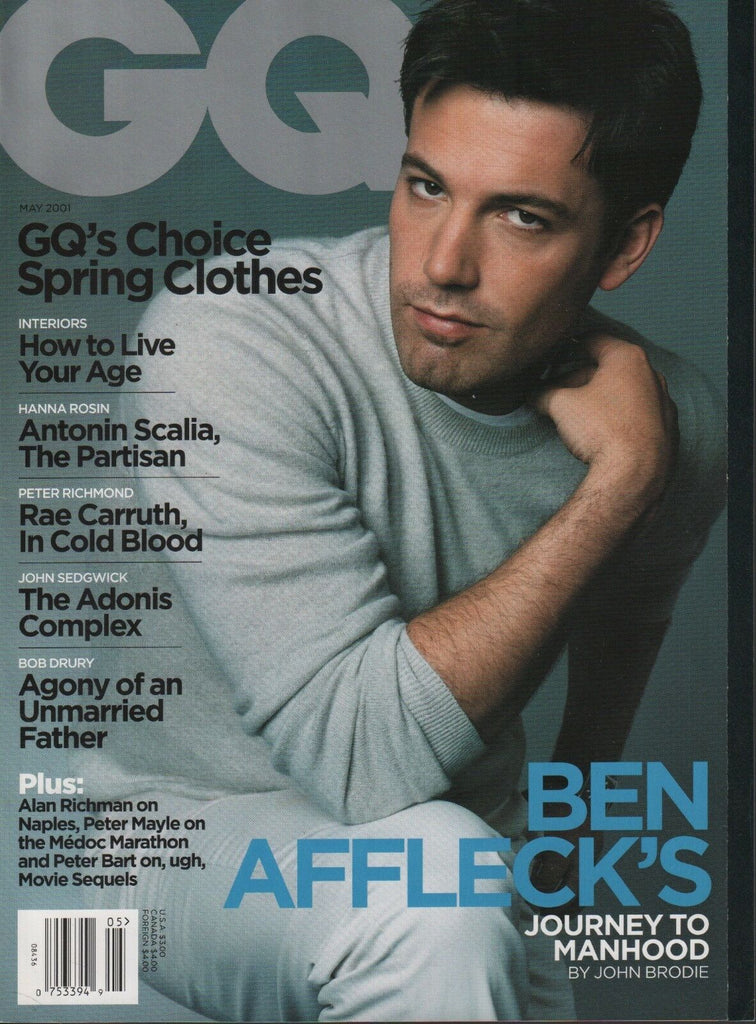 GQ Magazine May 2001 Ben Affleck Alan Richman Hanna Rosin 081518DBE
