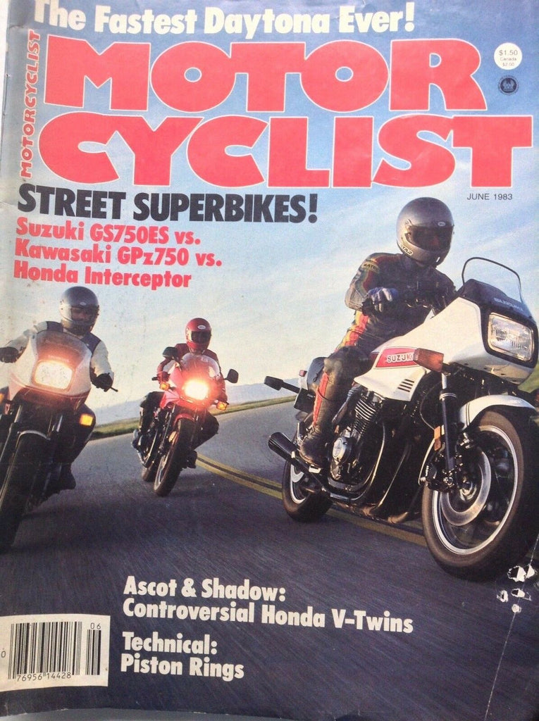 Motor Cyclist Magazine Suzuki GS750ES Kawasaki GPz750 June 1983 091917nonrh