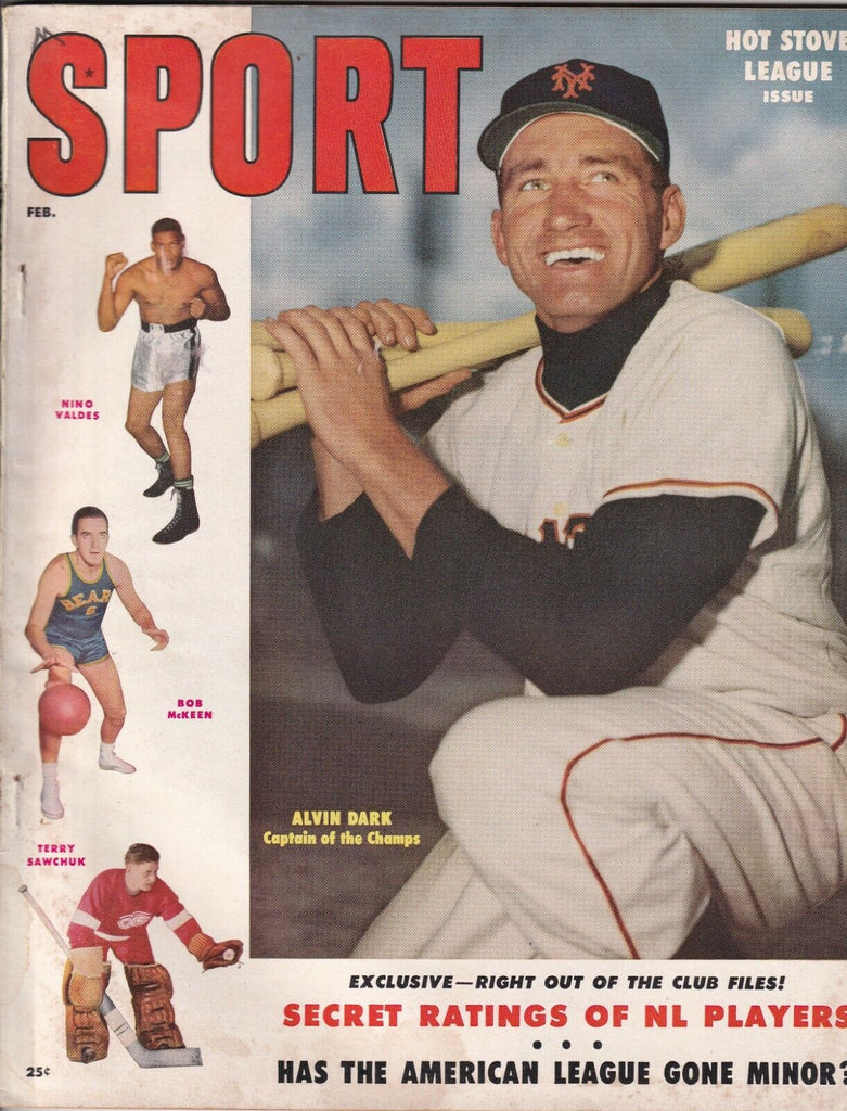 Sport Magazine Alvin Dark Nino Valdes Bob McKeen February 1955 NO ML 073119nonr