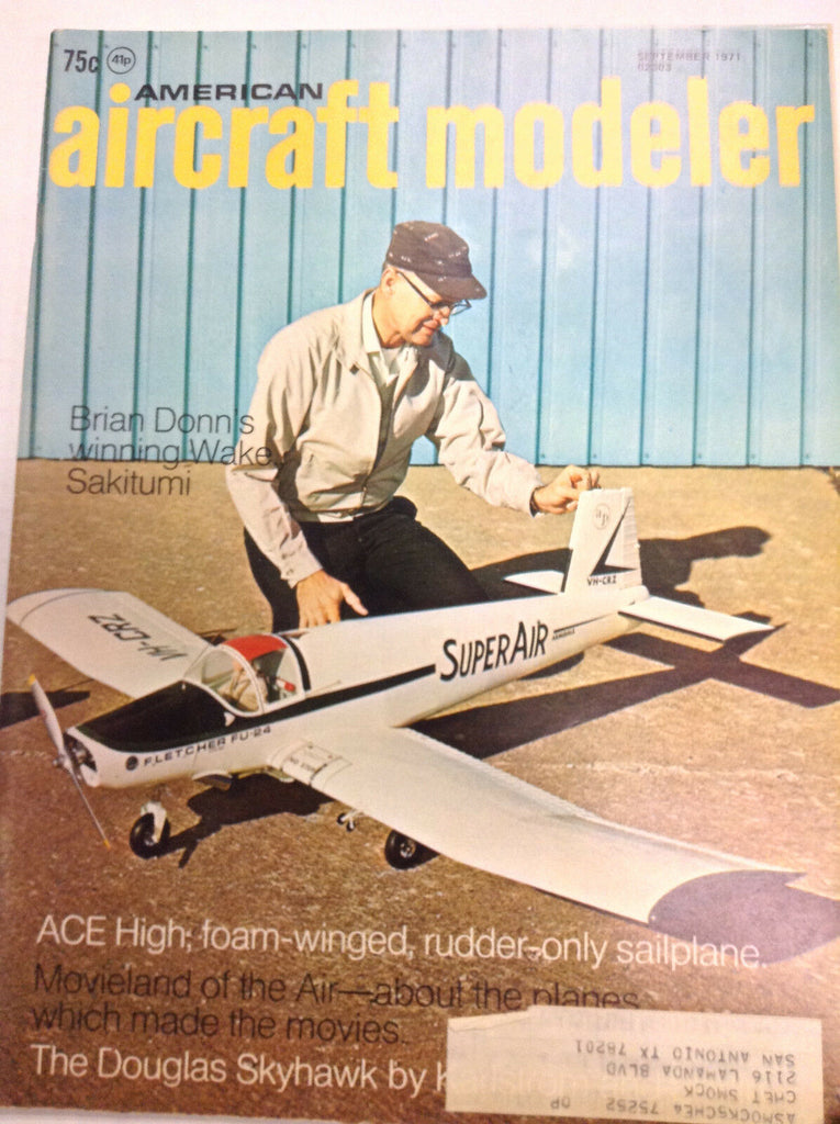 Aircraft Modeler Magazine Brian Donnis Wake Sakitumi September 1971 041517nonrh