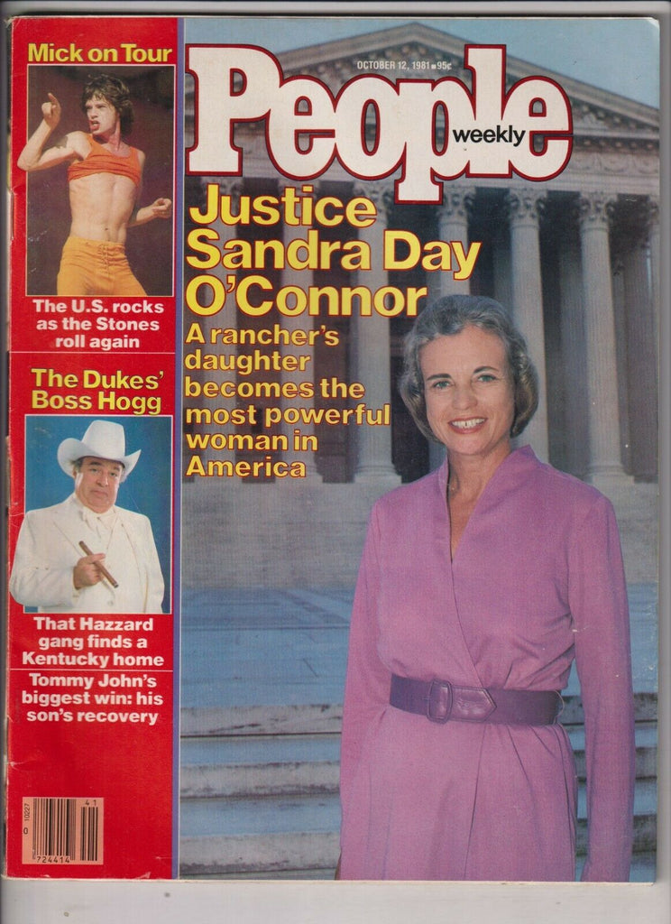 People Weekly Mag Sandra Day O' Connor Mick Jagger October 12 1981 020320nonr