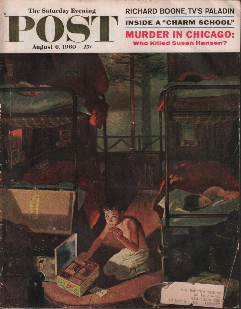 Saturday Evening Post August 6 1960 Richard Boone Susan Hansen wML 101618DBE
