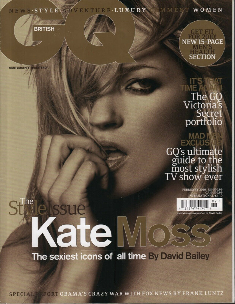 GQ British February 2010 Kate Moss David Bailey Piers Morgan Slash 083018DBE